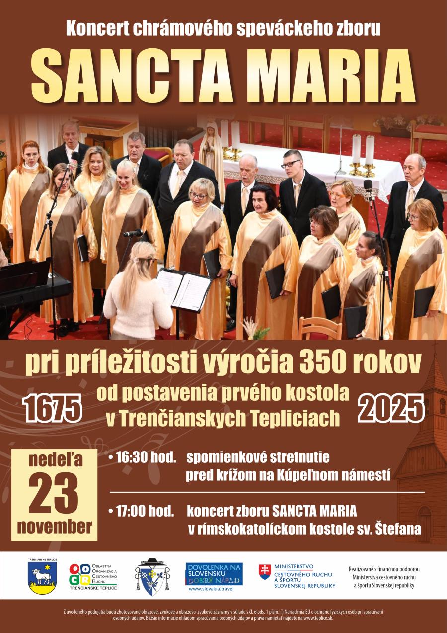 Koncert chrámového speváckeho zboru SANCTA MARIA